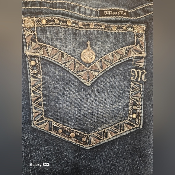 MISS ME CHLOE BOOT MIDRISE JEANS WOMEN'S S 33 INSEAM 34 MEDIUM BLUE - Picture 5 of 14